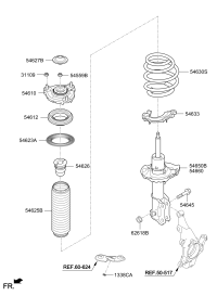 54625F0000-Cover, fr. suspension strut dust