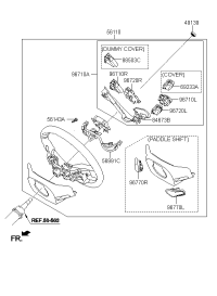 967702V500-SWITCH ASSY-PADDLE SHIFT,LH
