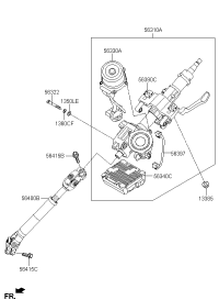 563102V205-COLUMN ASSY-STEERING