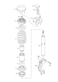 4K0413031AN-SHOCK ABSORBER-FRRH-VW-TOUREG
