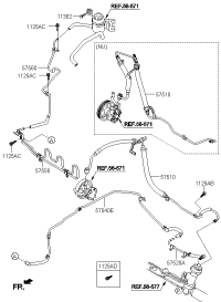 575104Q000-HOSE ASSY-P/S OIL PRESSURE