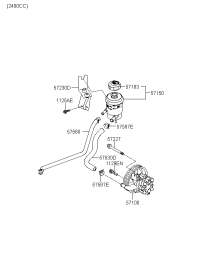 571502B001-RESERVOIR ASSY-POWER STEERING