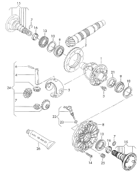 012409121N-Case kit, differential