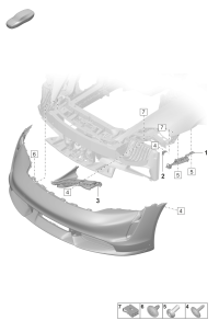 9J1807227B-Bracket, bumper trim