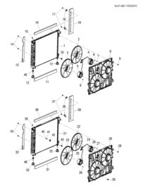 20942542-Radiator, (for from 11 model year only) (includes 15, 20)