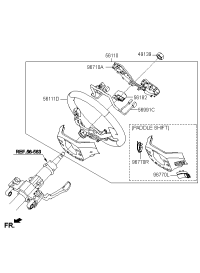 56110B5620D3B-WHEEL ASSY-STEERING