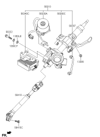 56310B5700-COLUMN ASSY-UPPER