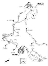 57550B3000-TUBE ASSY-OIL COOLER