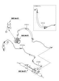 575101X100-HOSE ASSY-P/S OIL PRESSURE