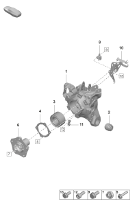 971505435F-Shf kit wheel brkt rr axle