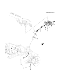 13426751-Column (black), steering