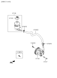 571104D100-PUMP ASSY-POWER STEERING OIL