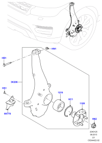 LR038379-WHEEL HUB REAR-EVOQUE
