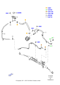 BT4Z3A713C-HOSE ASSY-EGR COOLER,OUT