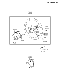 561102C000LK-BODY ASSY-STEERING WHEEL