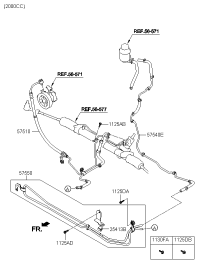 575102M200-HOSE ASSY-P/S OIL PRESSURE