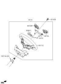 56100C9130NYA-WHEEL ASSY-STEERING