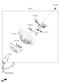 56110C3100TRY-WHEEL ASSY-STEERING