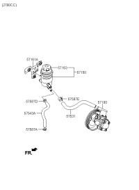 575812E101-HOSE-POWER STEERING OIL SUCTIO