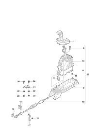 6RD713025R-Gear shifting mechanism