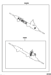 0444512170-GASKET KIT, POWER STEERING GEAR(FOR RACK & PINION)