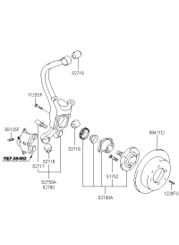 5821038310-Brake assy-rr wheel, lh