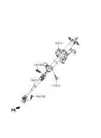 563101G170-COLUMN ASSY-UPPER