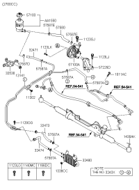 0K52Y32474A-Hose, return, no.4
