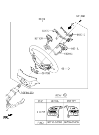 96720G5100-SWITCH ASSY-STRG REMOTE CONT R