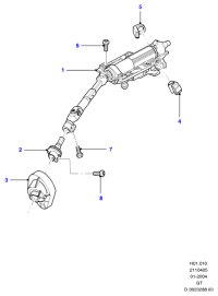 1S713C529AJ-Pillar assy-steering