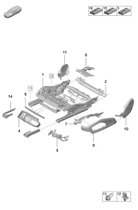 992881607OS8-Cover, for turn back cover deep silver