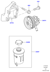 YLU500271-Bracket assy-p/s pump