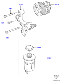 PQU500032-Bracket assy-p/s pump