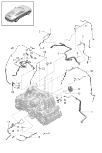 9A211009501-PORSCHE CAYENNE VENT LINE