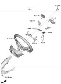 56111F0750TRY-BODY-STEERING WHEEL