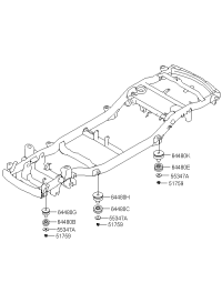 631203E300-RUBBER ASSY-BODY MTG NO.3 UPR
