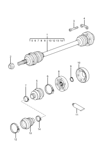 99634903810-Shaft, half swing