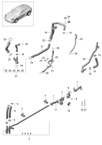 9A210655030-PORSCHE CAYENNE VENT LINE