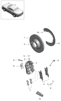 98735240101-PORSCHE PANAMERA BRAKE DISC