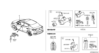 H06015MA0A-CYLINDER SET-DOOR LOCK,LH