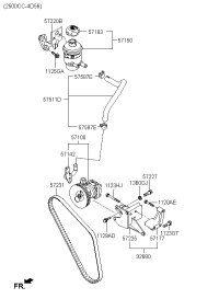 571714A001-BRACKET-P/S OIL PUMP MTG