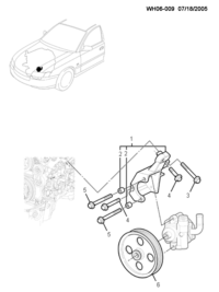 92066499-PULLEY-POWER STEERING PUMP