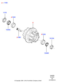 C7TZ1244A-Cone & roller-bearing