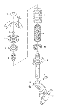 5Q0413023FQ-SHOCK ABSORBER-FRRH-VW-TOUREG