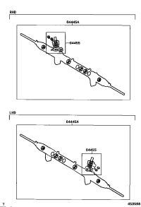 0444513010-GASKET KIT, POWER STEERING GEAR(FOR RACK & PINION)