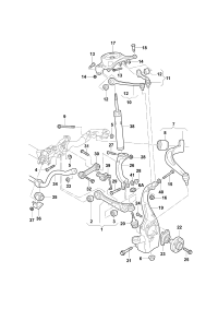 L4GD407505B-CONTROL ARM UPR FRT LH-A6/A8