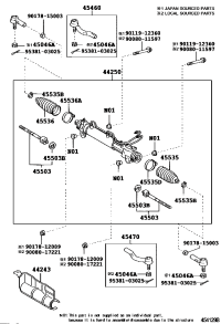 4546009050-ROD ASSY, TIE, RH