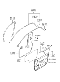 8221039000-W/STRIP ASSY-FR DR BELT O/S LH