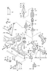 1J0411105BG-Coil spring