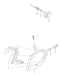 1U0953155-TURN SIGNAL/A8/S8/09